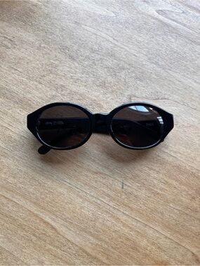 Stussy Black Oval Sunglasses